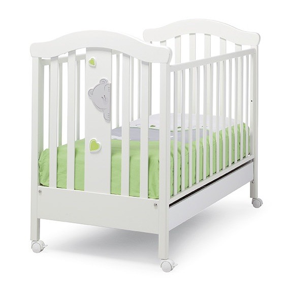 ERBESI Babybett Stellina weiß/green