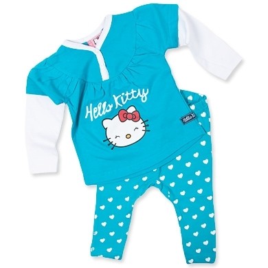 EBI Baby HELLO KITTY Set 2-teilig Shirt + Leggings türkis