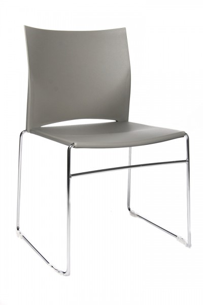 Topstar Besucherstuhl W-Chair Kunststoff grau