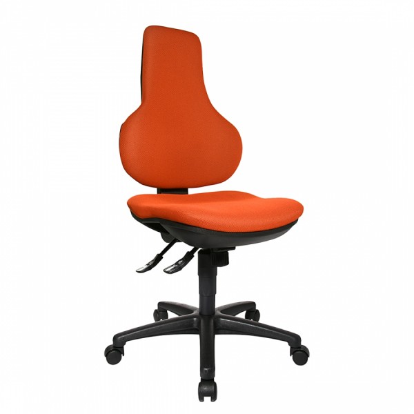 Topstar Drehstuhl Ergo Point SY ohne Armlehnen orange