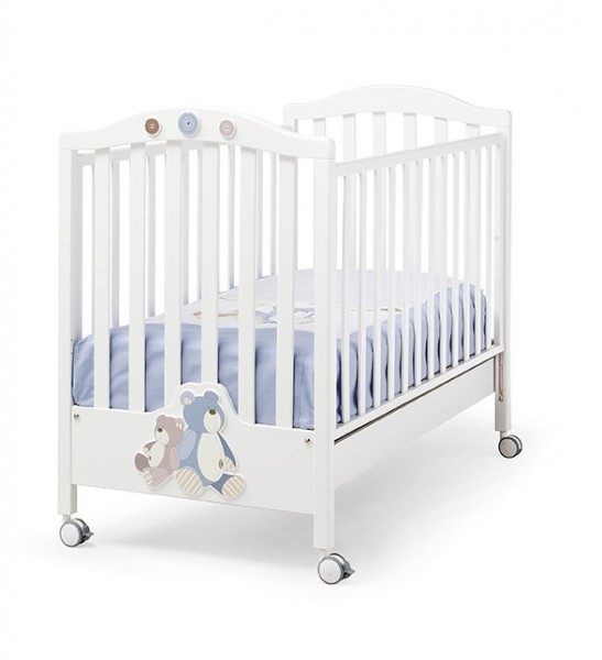 ERBESI Babybett Gio weiß/blau