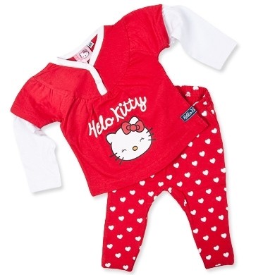 EBI Baby HELLO KITTY Set 2-teilig Shirt + Leggings rot