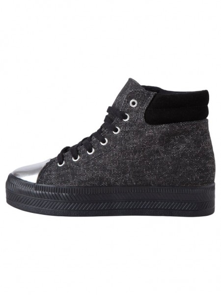 PIECES Denise Sneaker high black