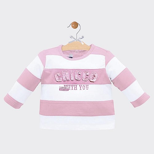 Chicco Shirt rosa/weiß