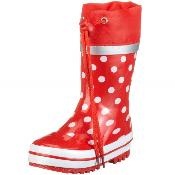 PLAYSHOES 181767 Gummistiefel Punkte rot